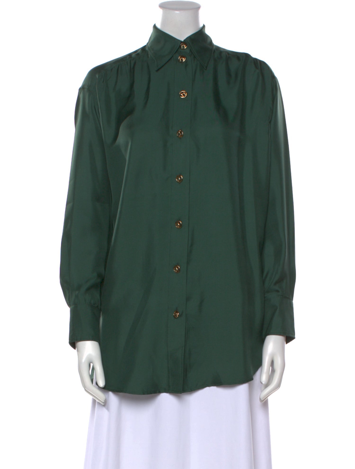 Zimmermann Silk Long Sleeve Button-Up Top