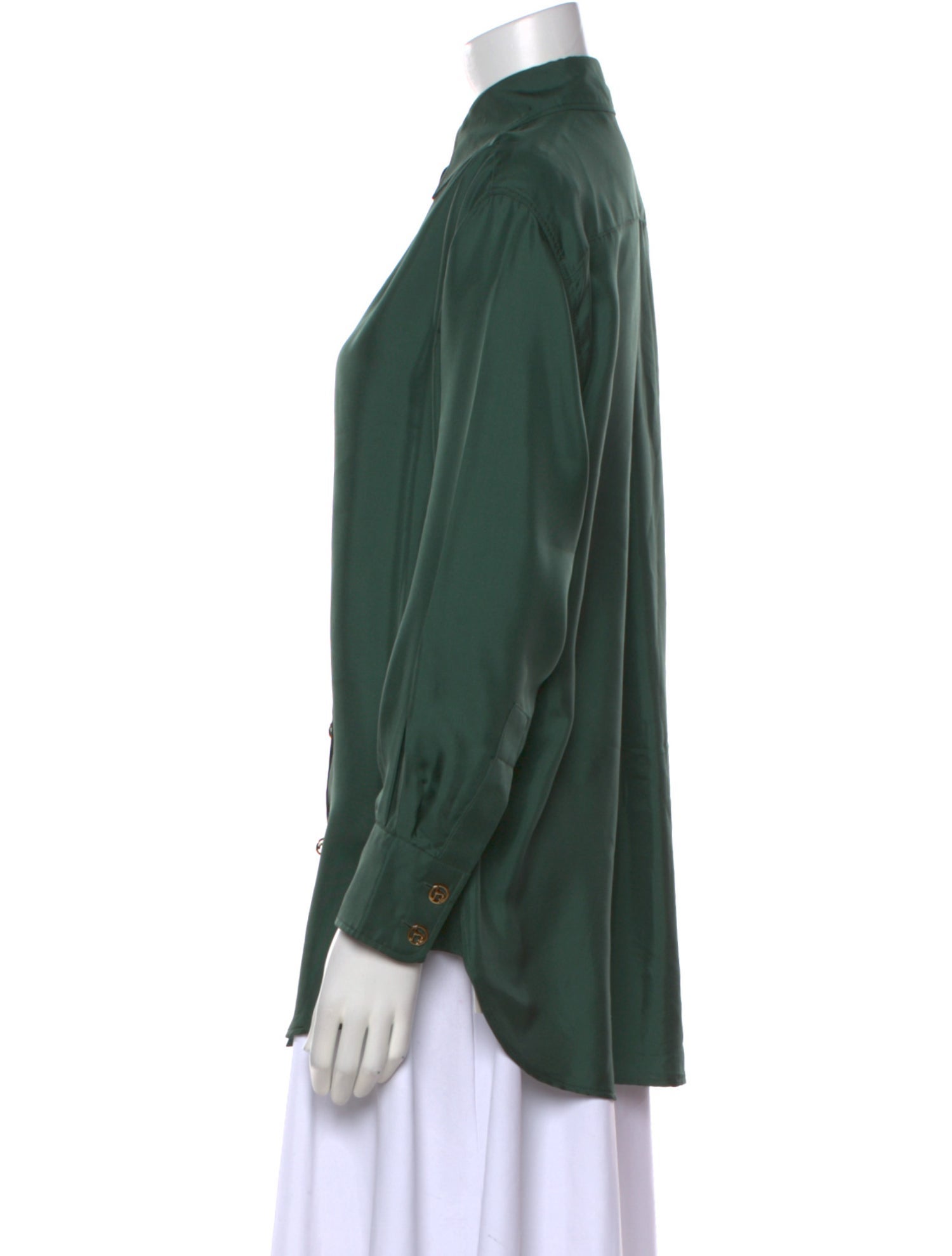 Zimmermann Silk Long Sleeve Button-Up Top