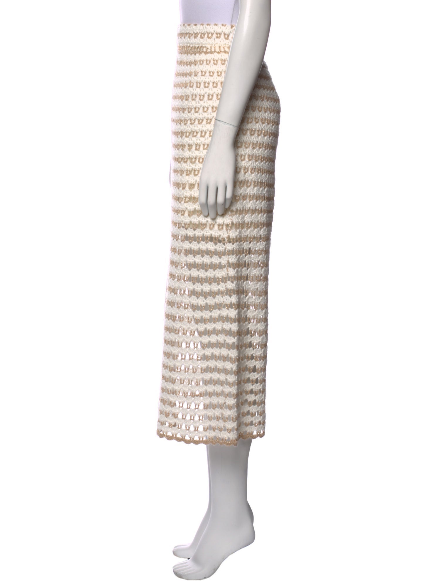 Zimmermann Lace Pattern Midi Length Skirt