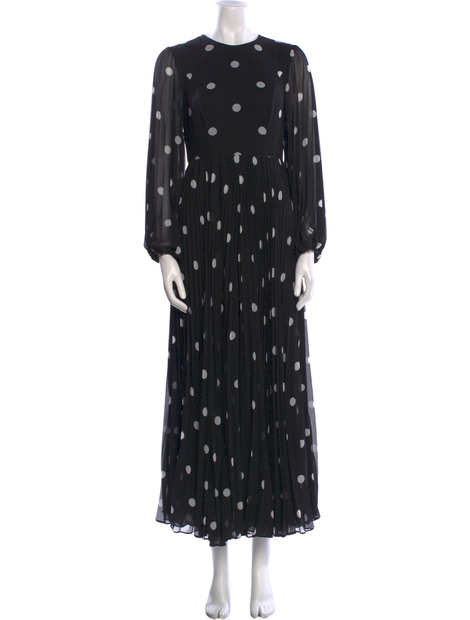 Zimmermann Polka Dot Print Long Dress