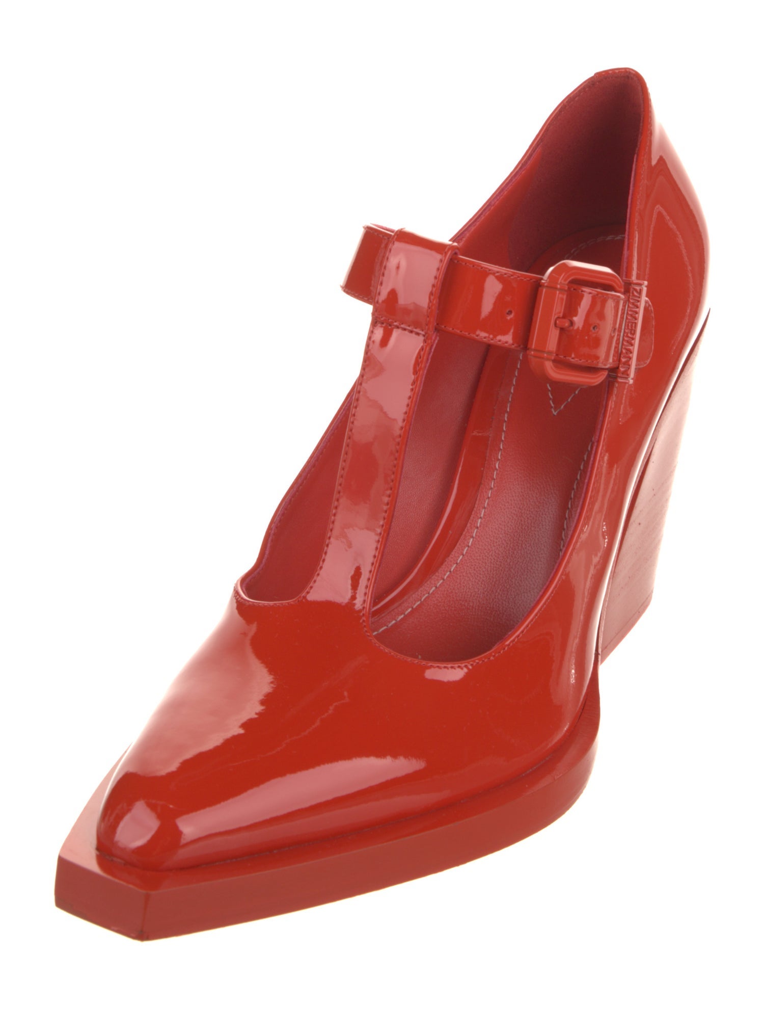 Zimmermann Patent Leather T-Strap Pumps