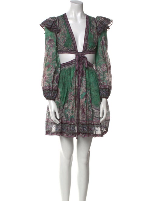 Zimmermann Paisley Print Knee-Length Dress