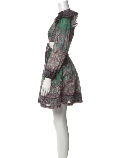 Zimmermann Paisley Print Knee-Length Dress