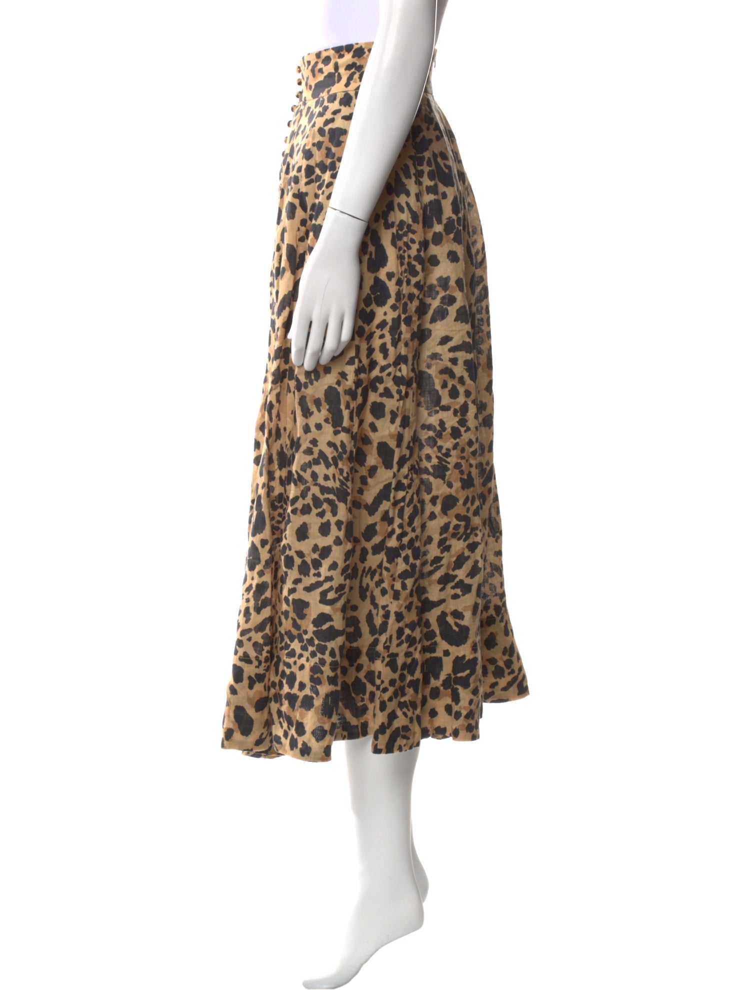 Zimmermann Linen Midi Length Skirt