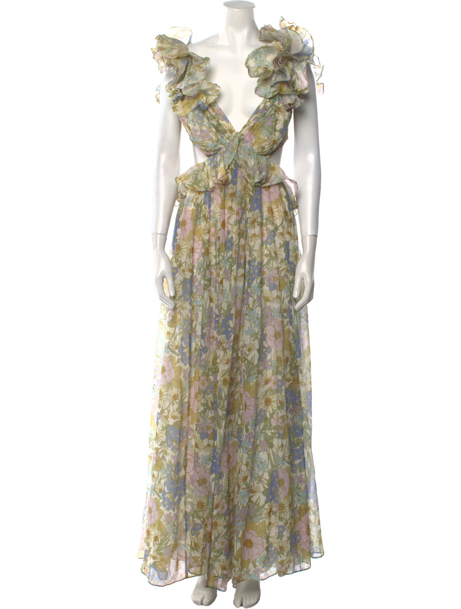 Zimmermann Floral Print Long Dress