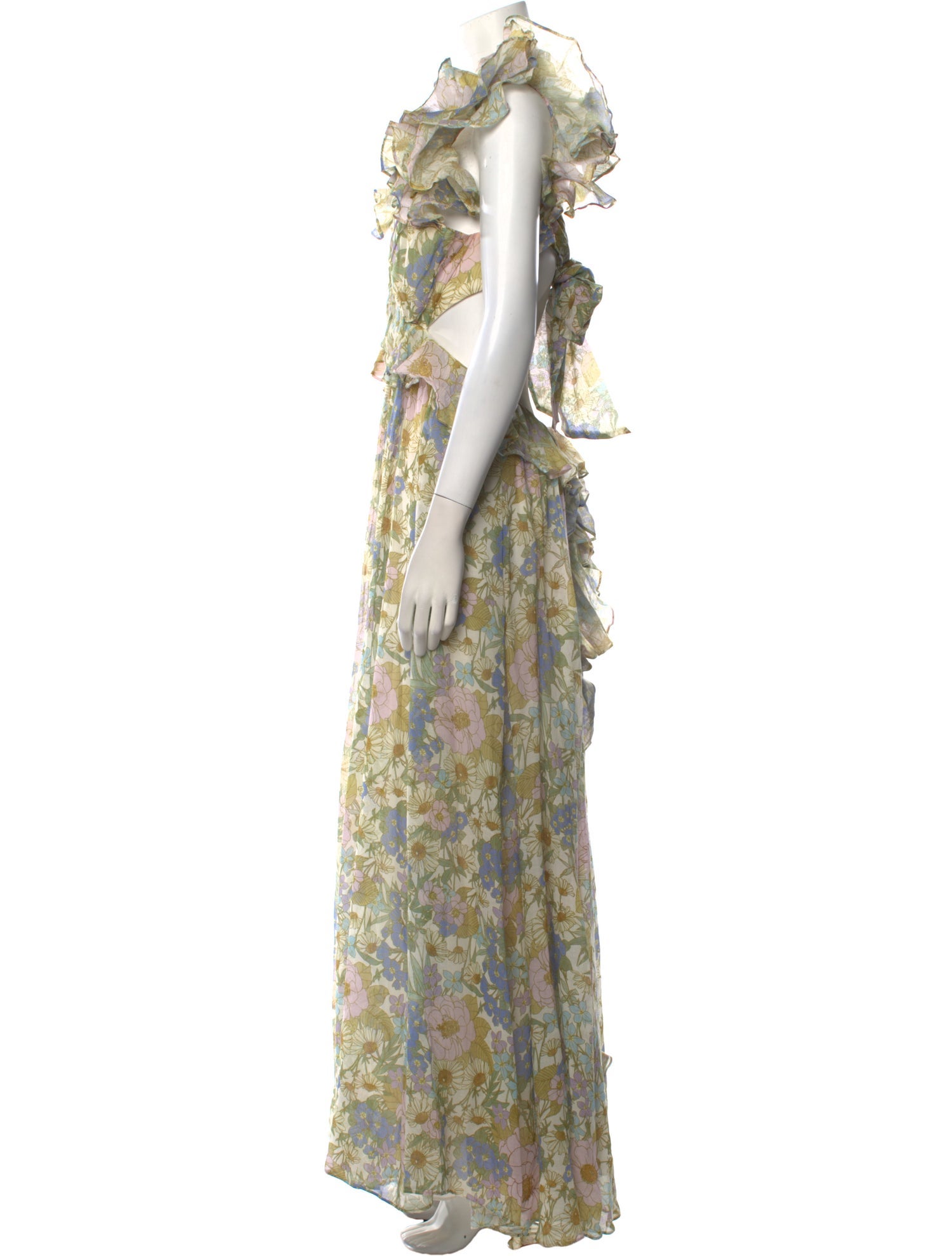 Zimmermann Floral Print Long Dress