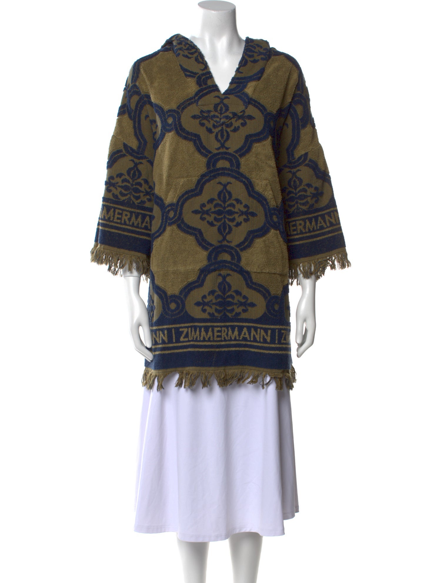 Zimmermann Printed V-Neck Sweater