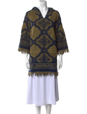 Zimmermann Printed V-Neck Sweater