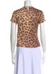 Zimmermann Linen Animal Print T-Shirt