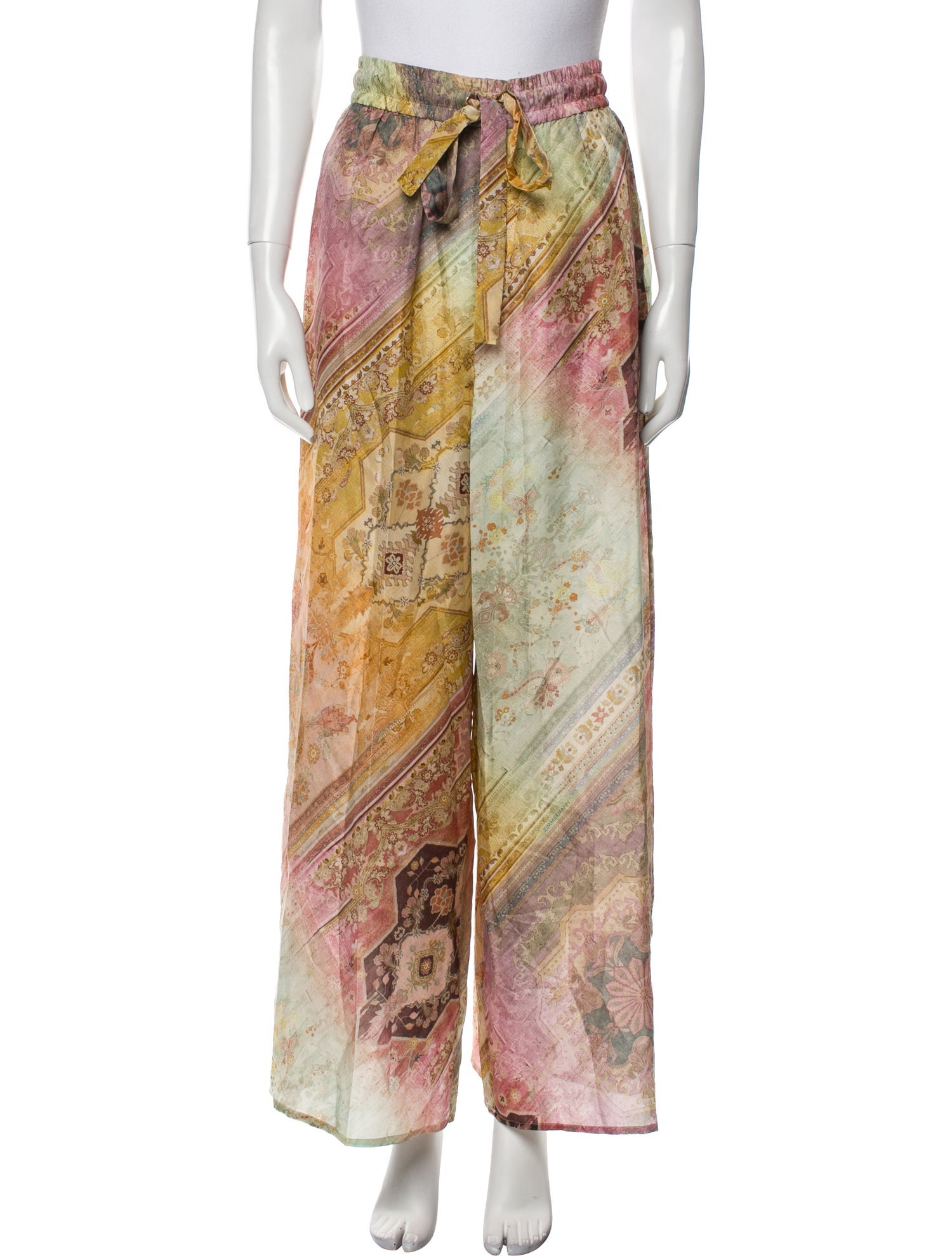 Zimmermann Silk Printed Sweatpants