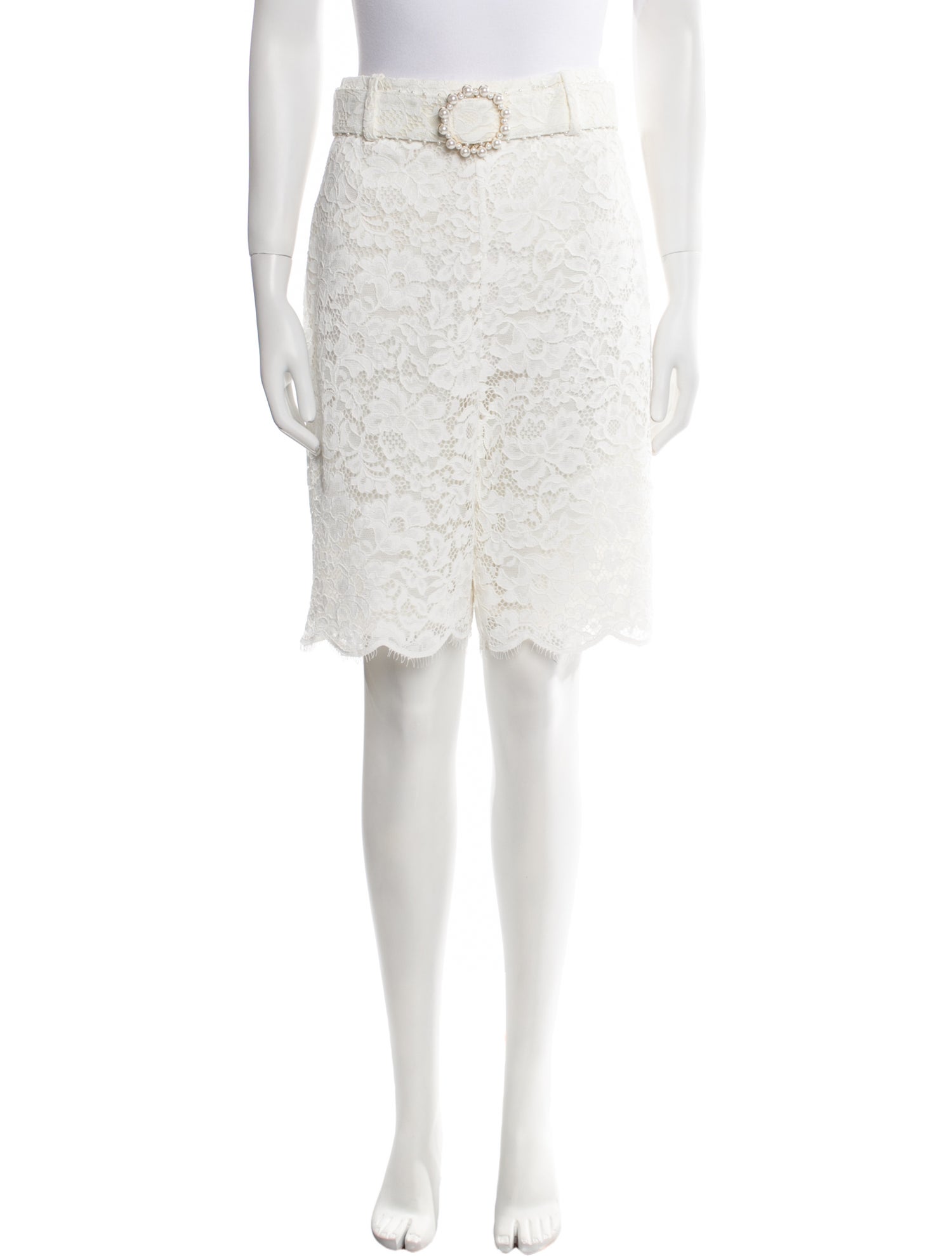 Zimmermann Lace Pattern Knee-Length Shorts