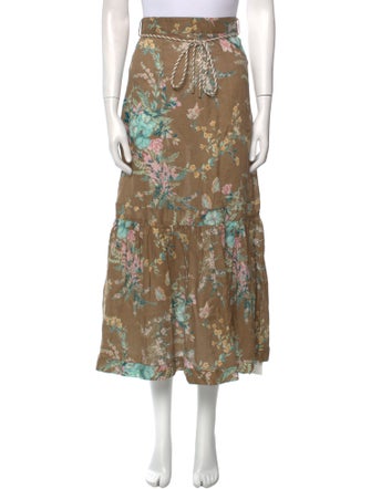 Zimmermann Linen Midi Length Skirt