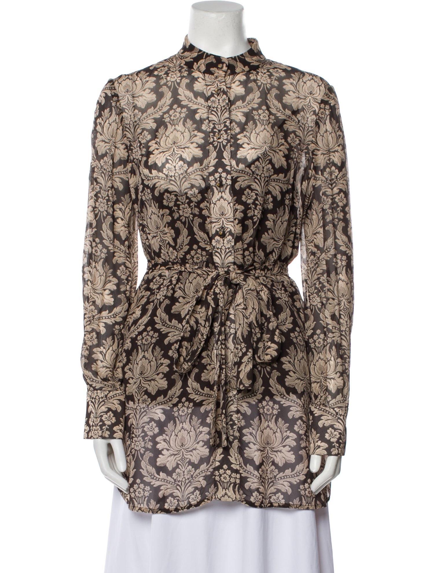 Zimmermann Patterned Mock Neck Tunic