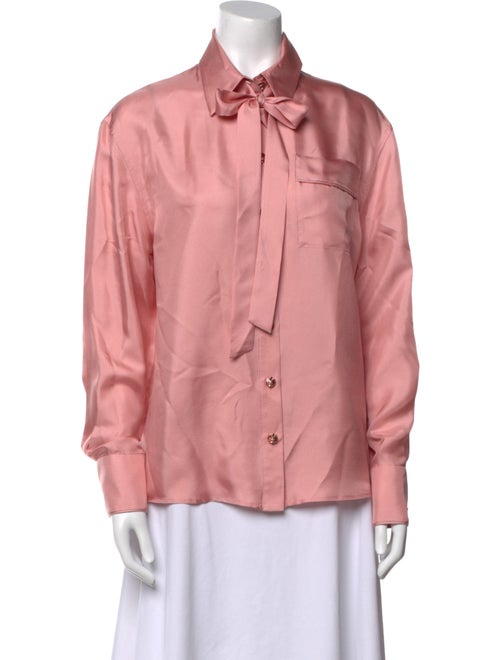 Zimmermann Silk Long Sleeve Button-Up Top