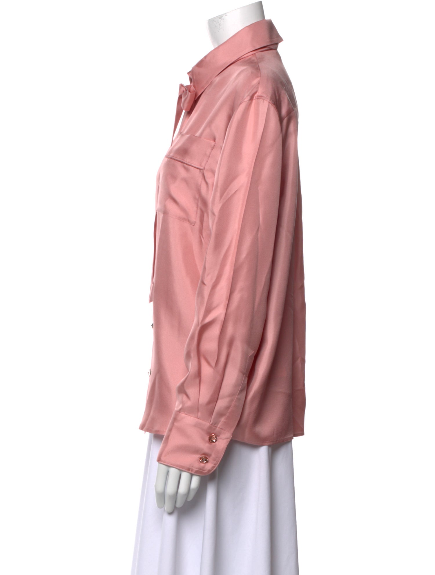 Zimmermann Silk Long Sleeve Button-Up Top