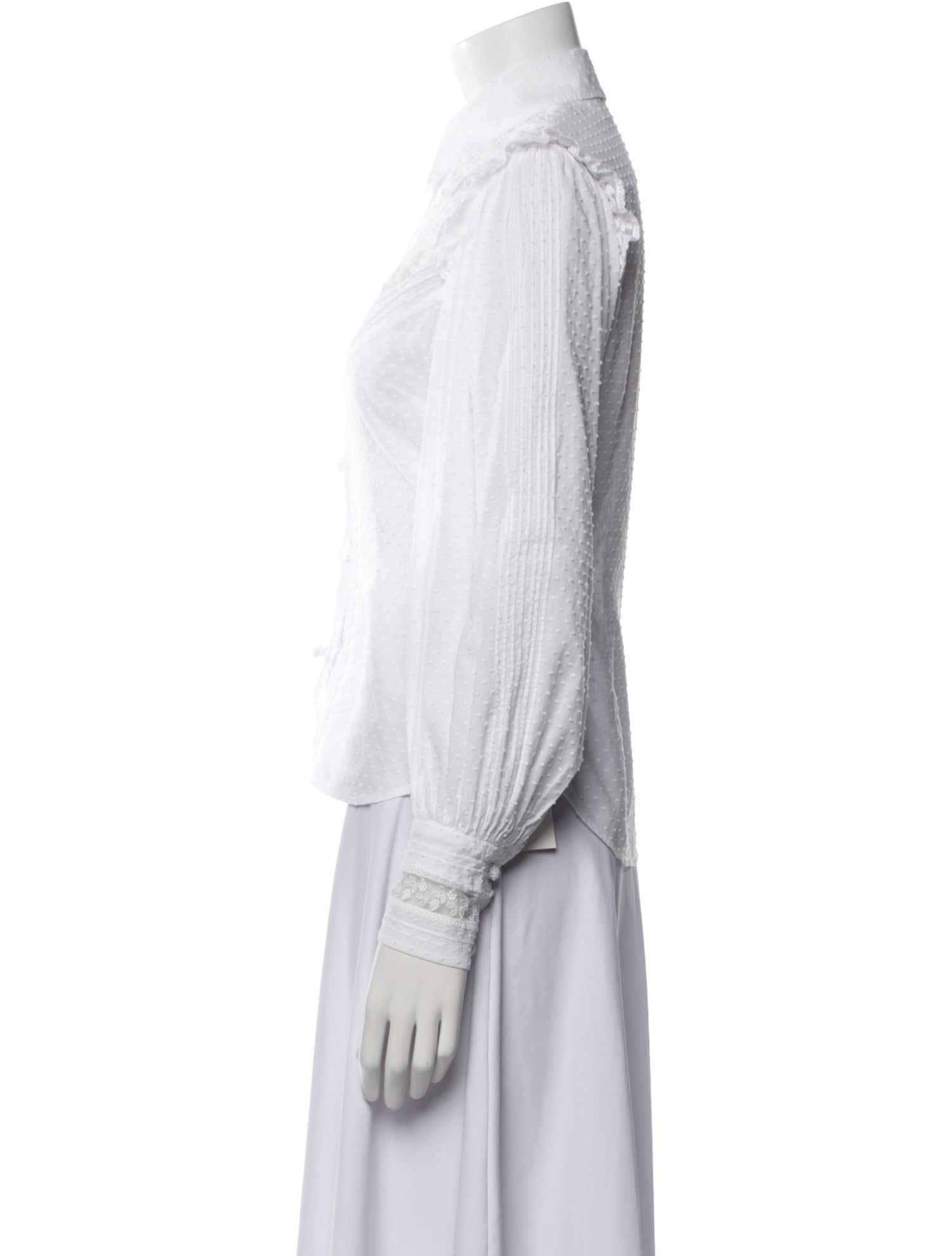 Zimmermann Long Sleeve Button-Up Top