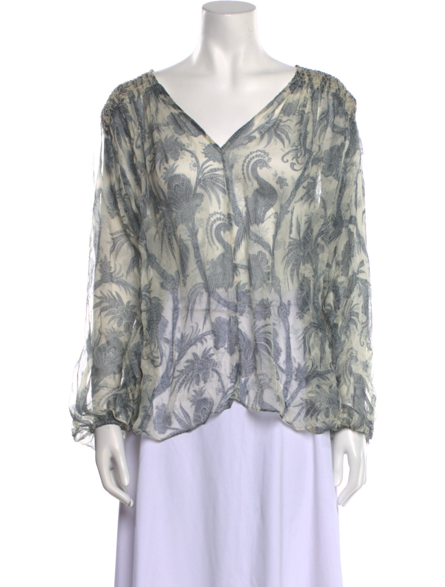 Zimmermann Silk Printed Blouse