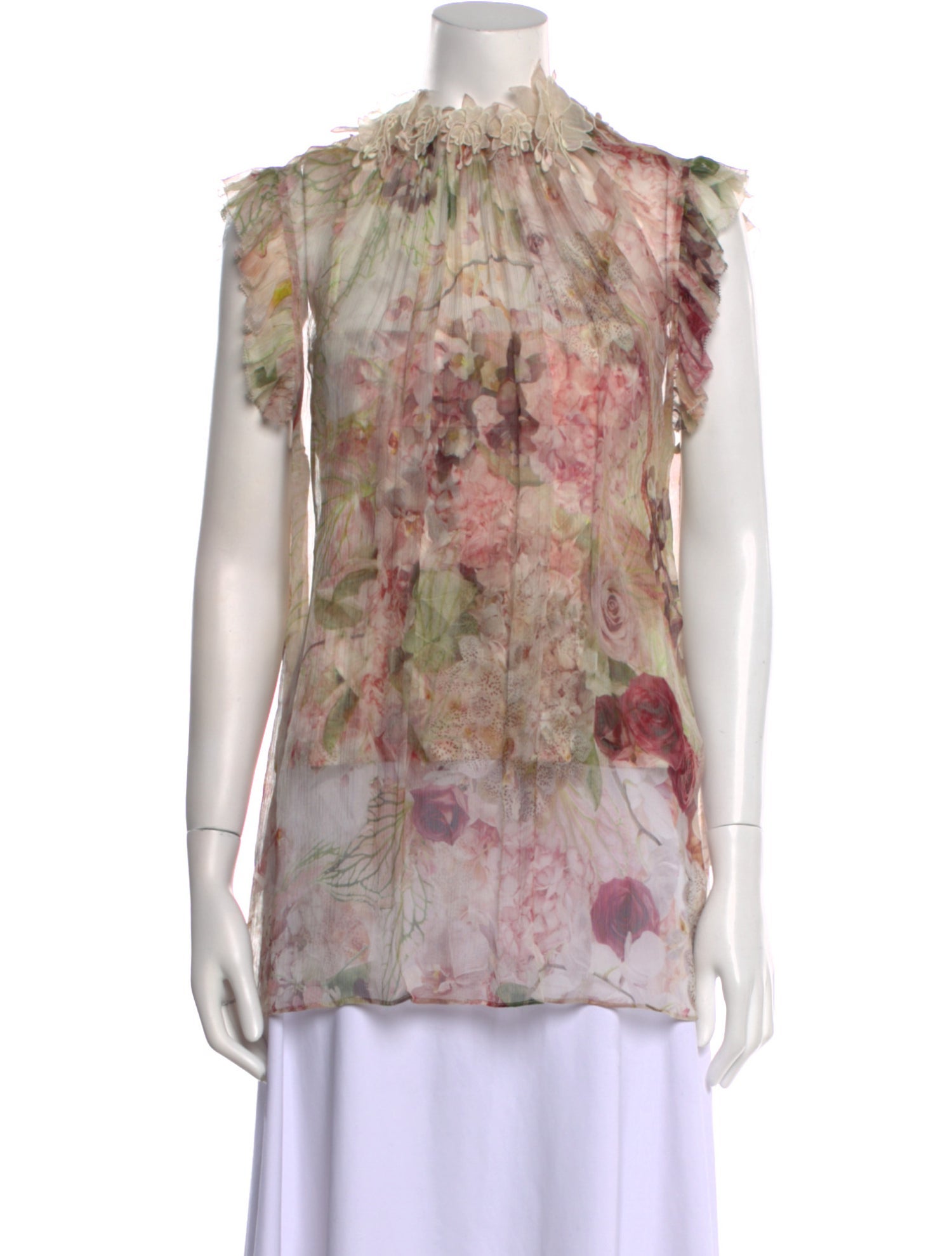 Zimmermann Silk Floral Print Blouse