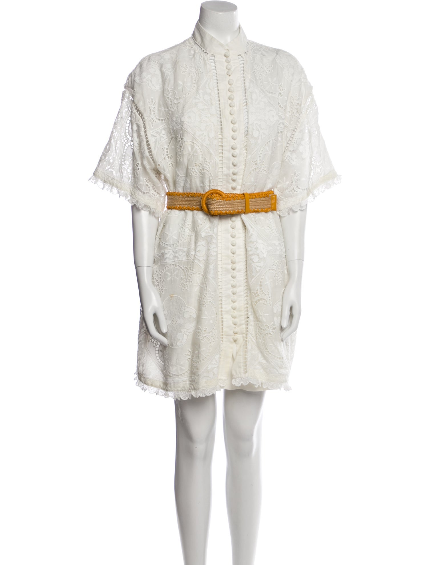 Zimmermann Mock Neck Mini Dress