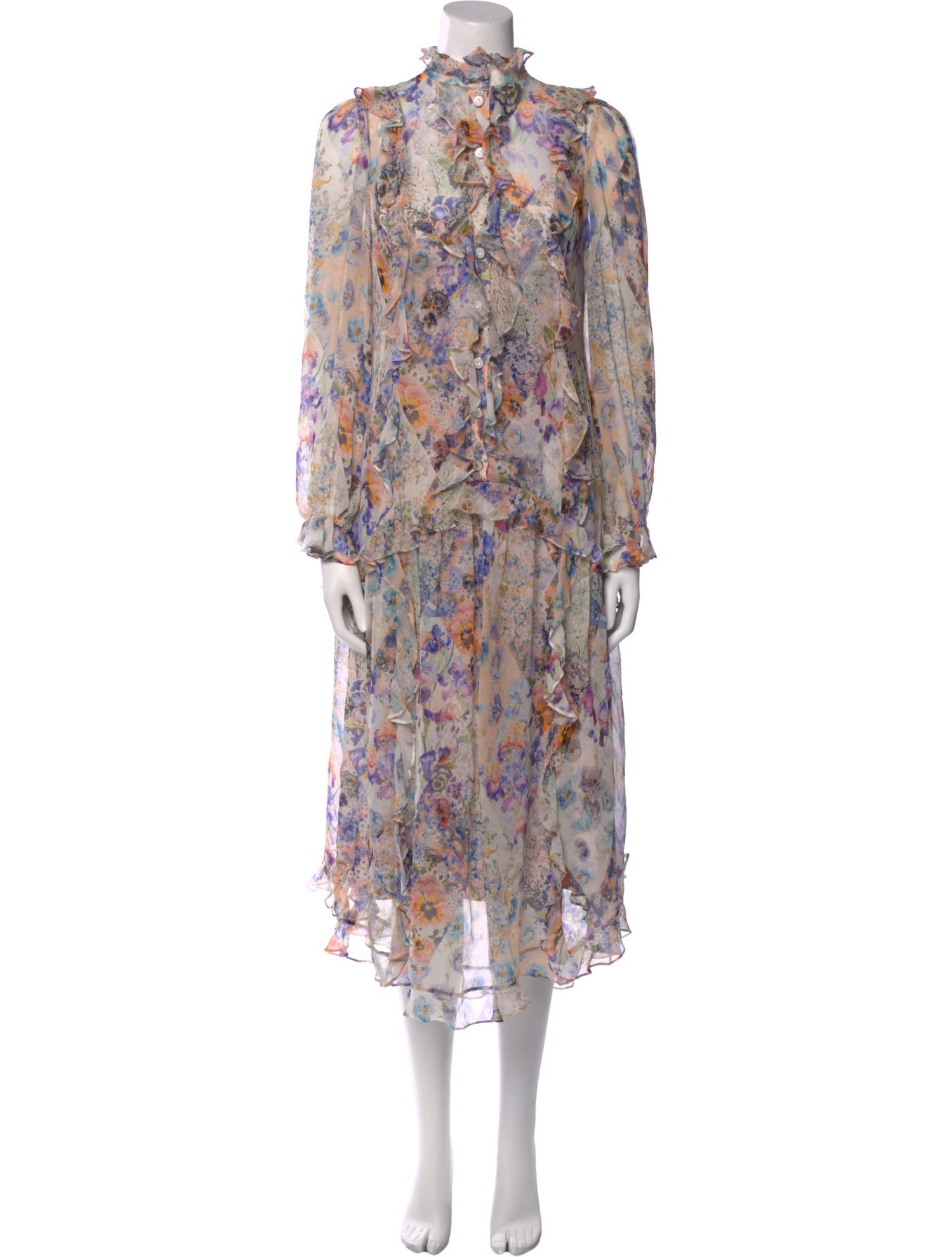 Zimmermann Floral Print Long Dress