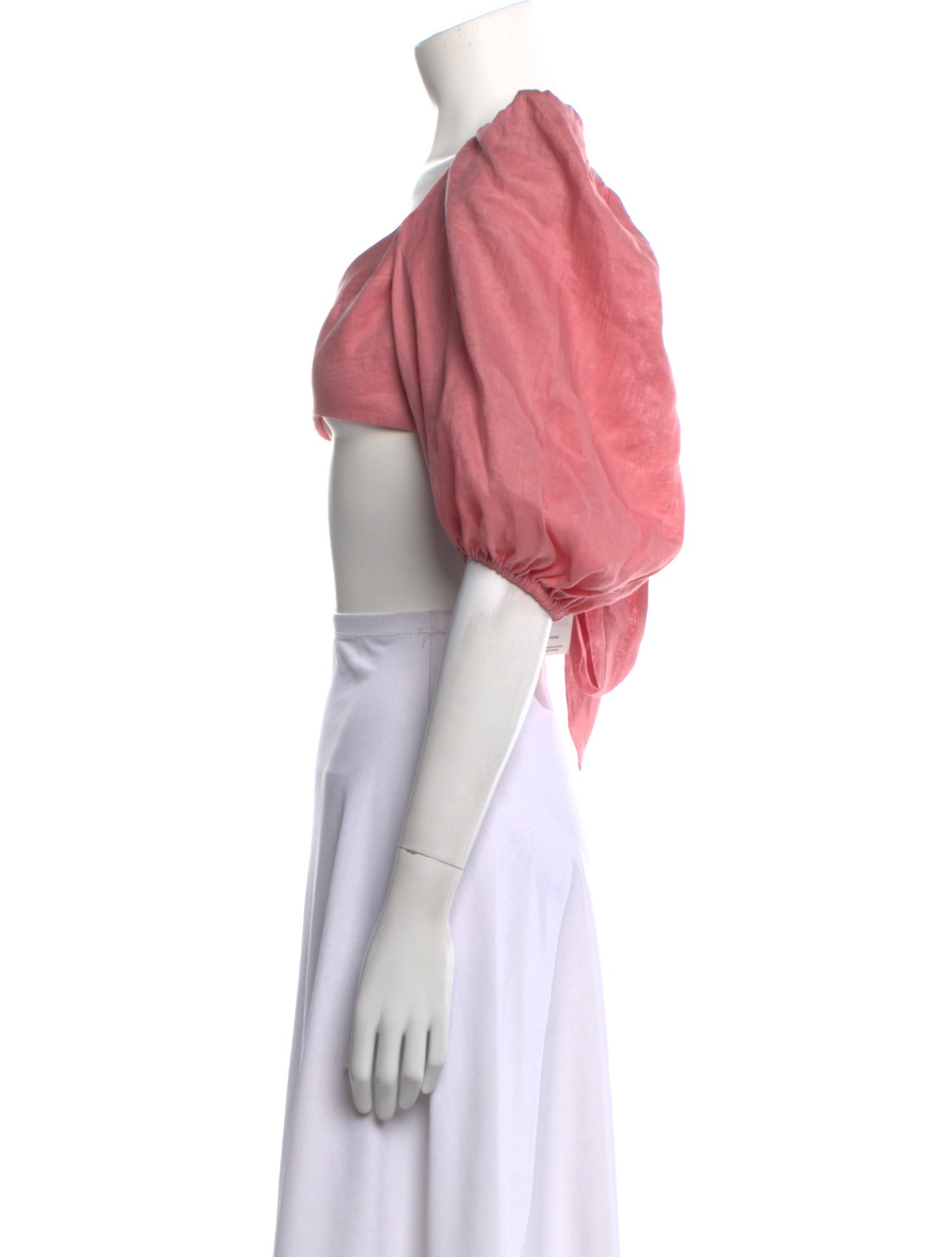 Zimmermann Linen Square Neckline Crop Top