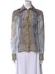Zimmermann Linen Paisley Print Button-Up Top