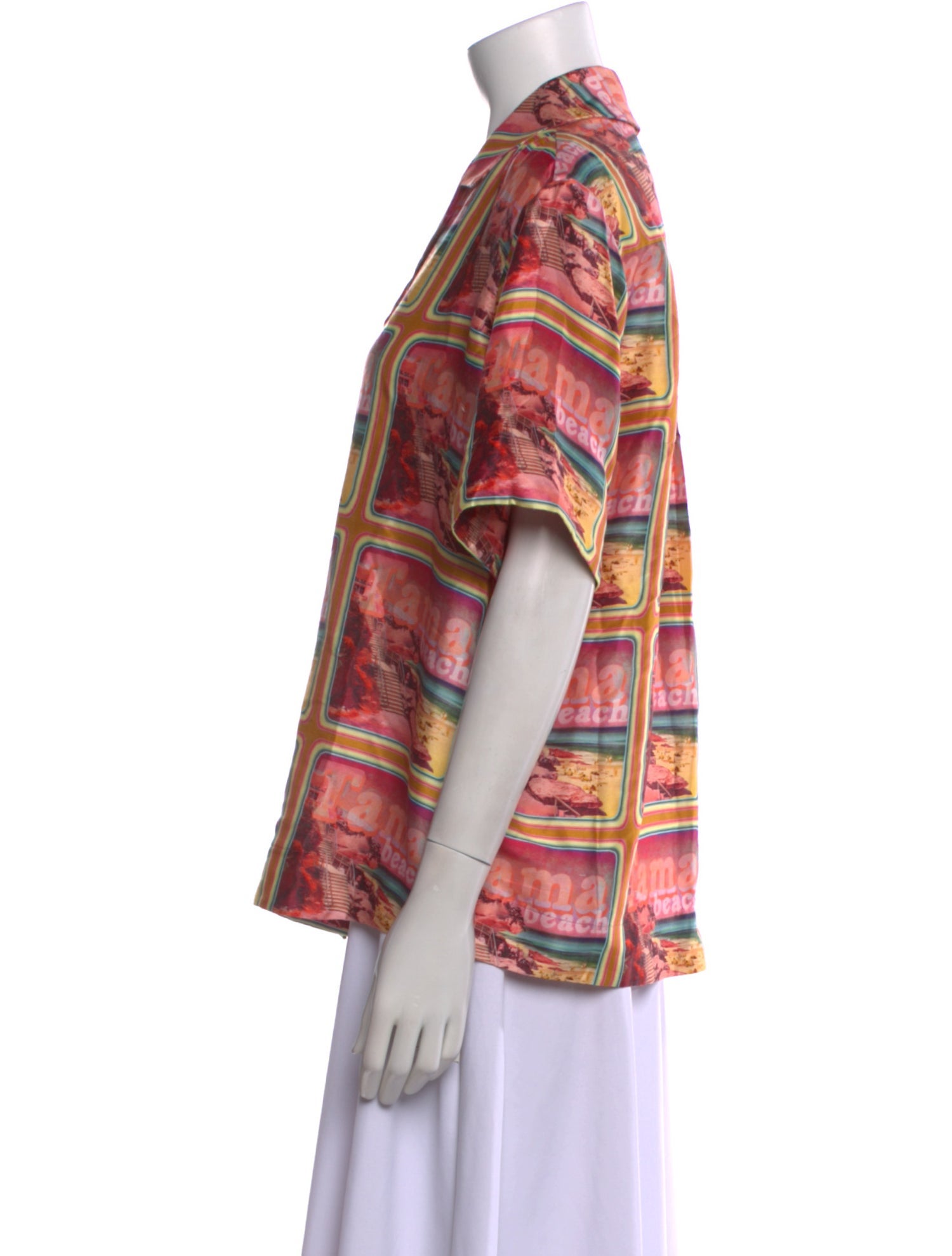 Zimmermann Silk Printed Button-Up Top