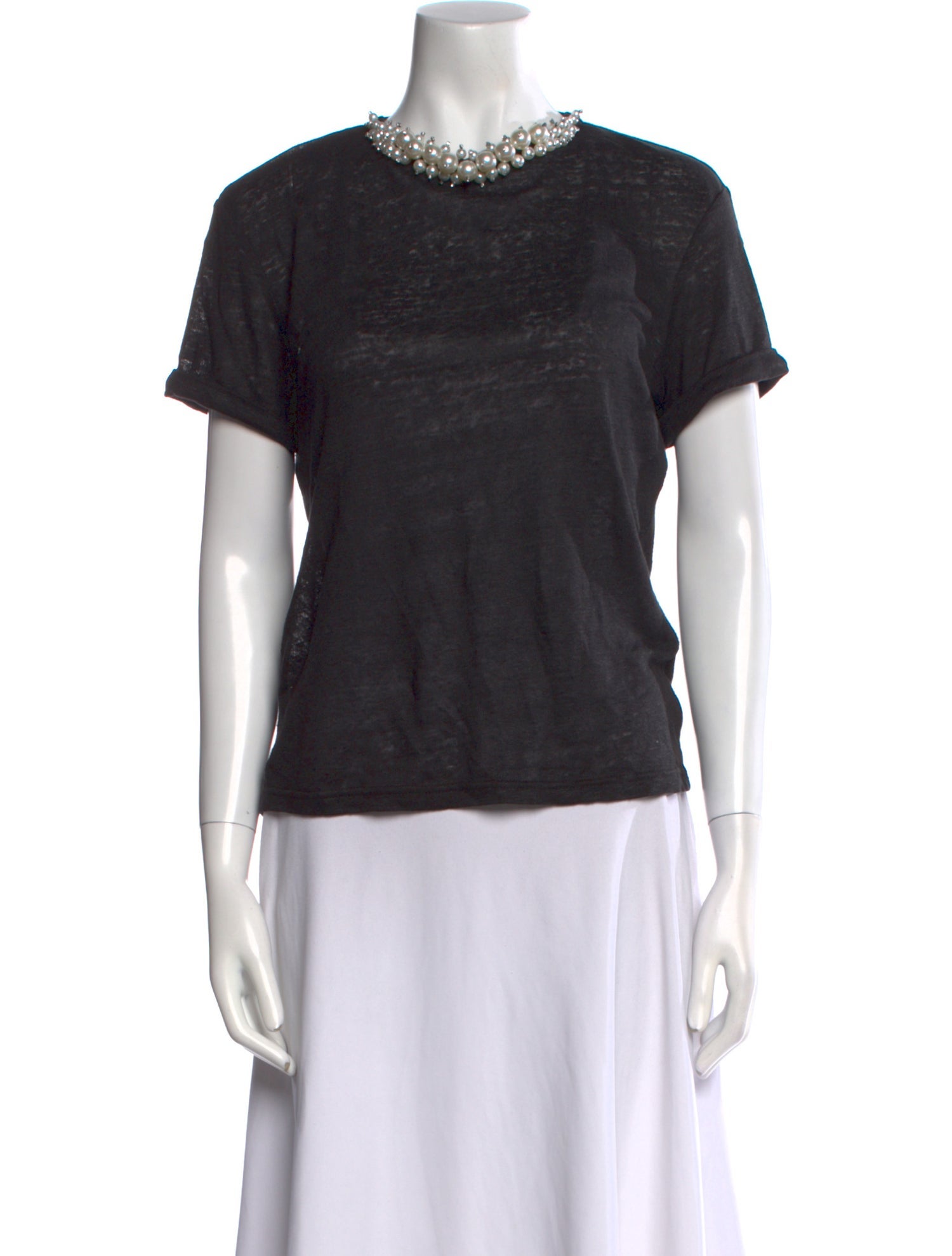 Zimmermann Linen Crew Neck T-Shirt