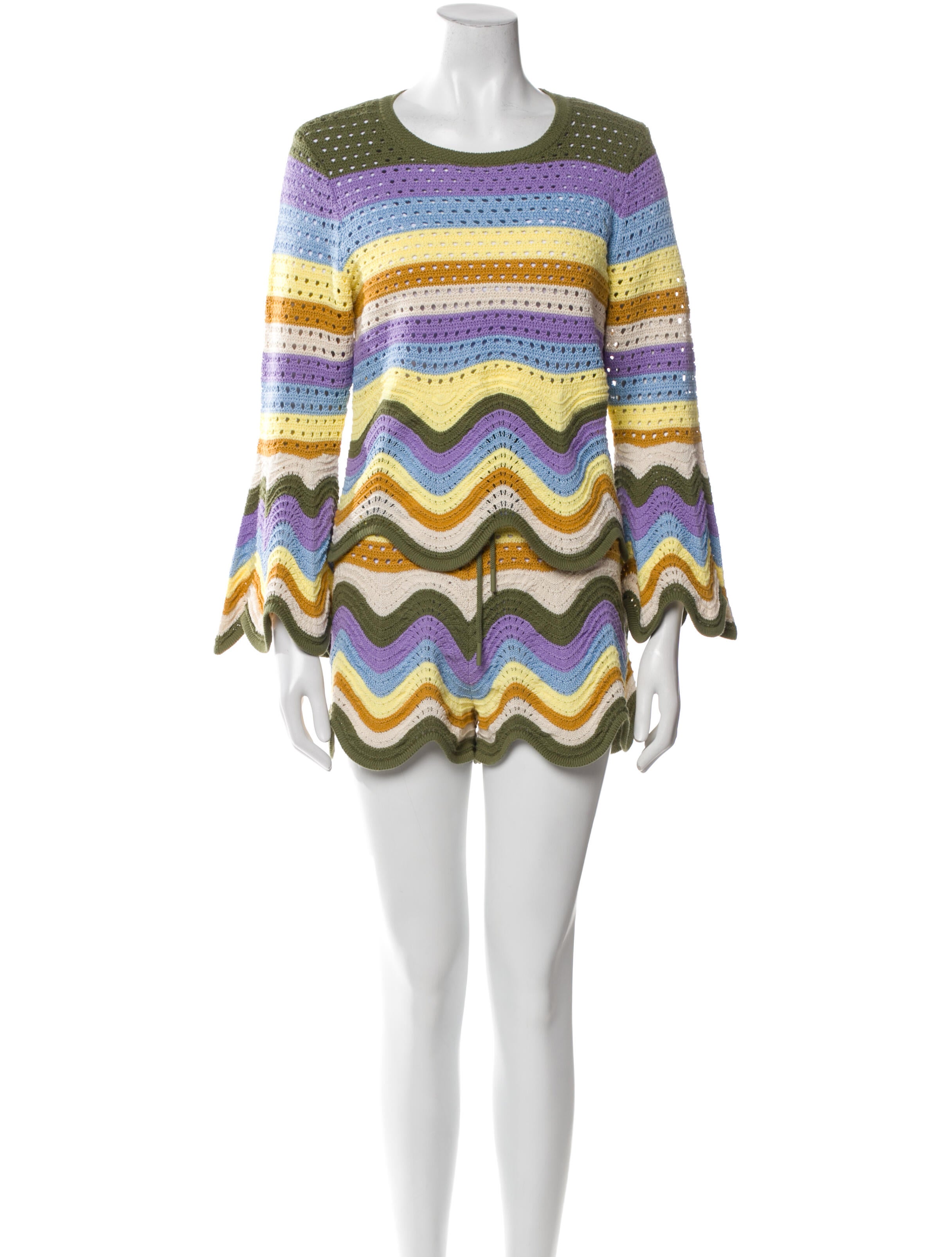 Zimmermann Striped Short Set