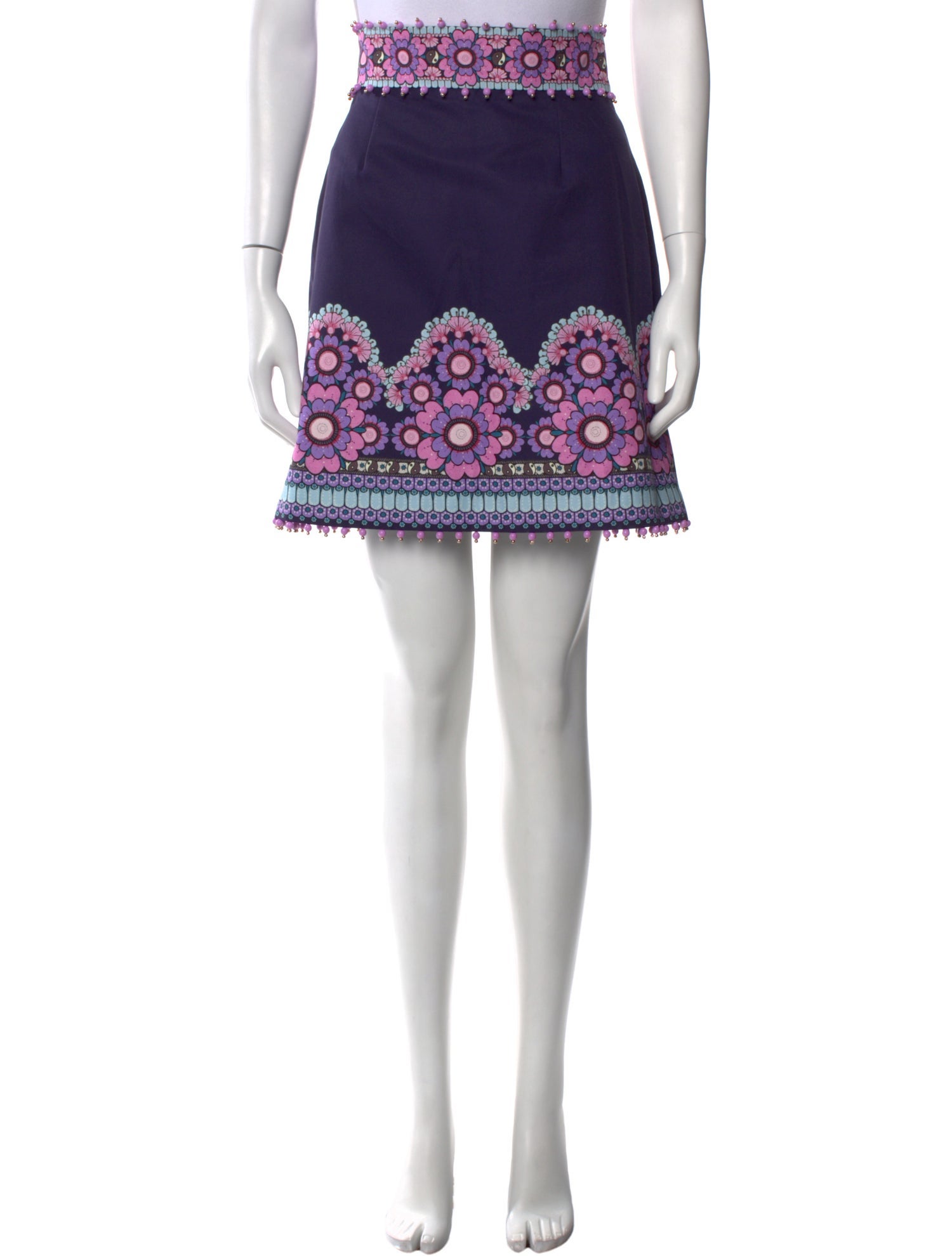 Zimmermann Floral Print Knee-Length Skirt