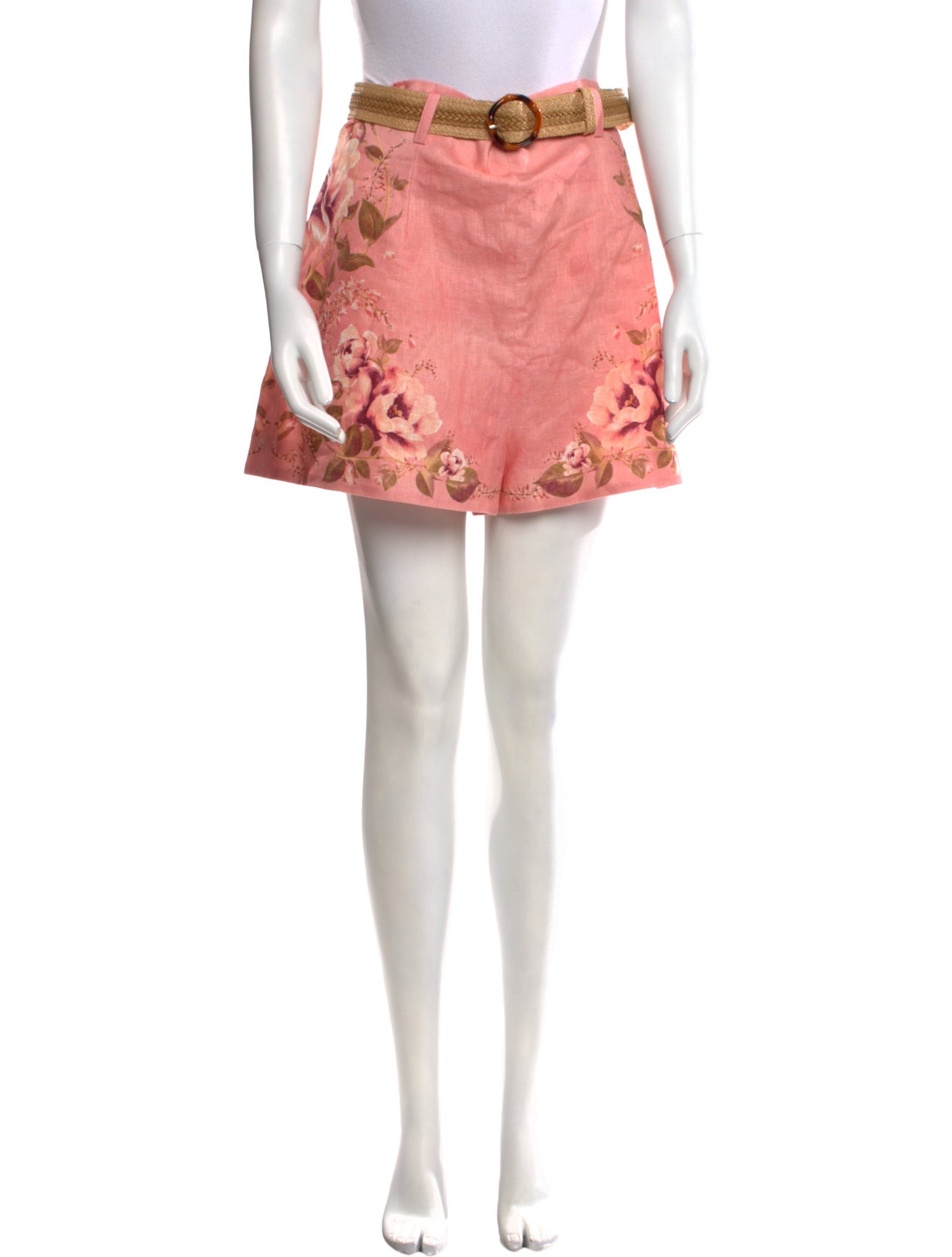 Zimmermann Linen Mini Shorts