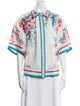 Zimmermann Linen Printed Button-Up Top
