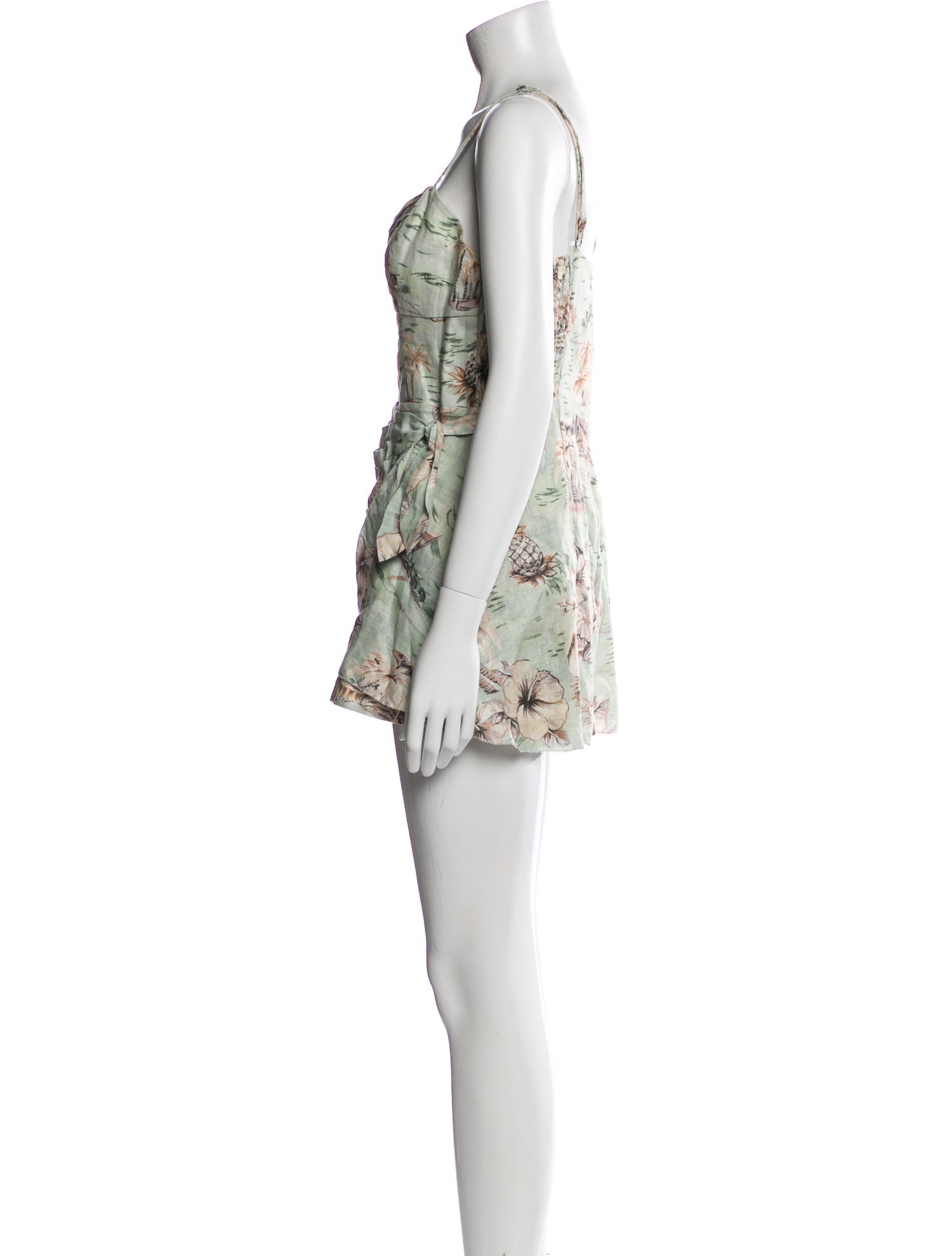 Zimmermann Linen Printed Romper