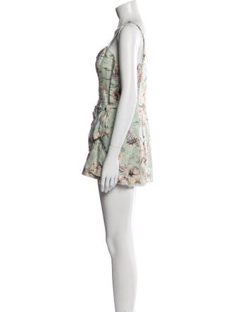 Zimmermann Linen Printed Romper