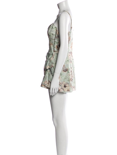 Zimmermann Linen Printed Romper
