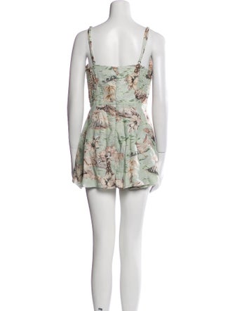 Zimmermann Linen Printed Romper