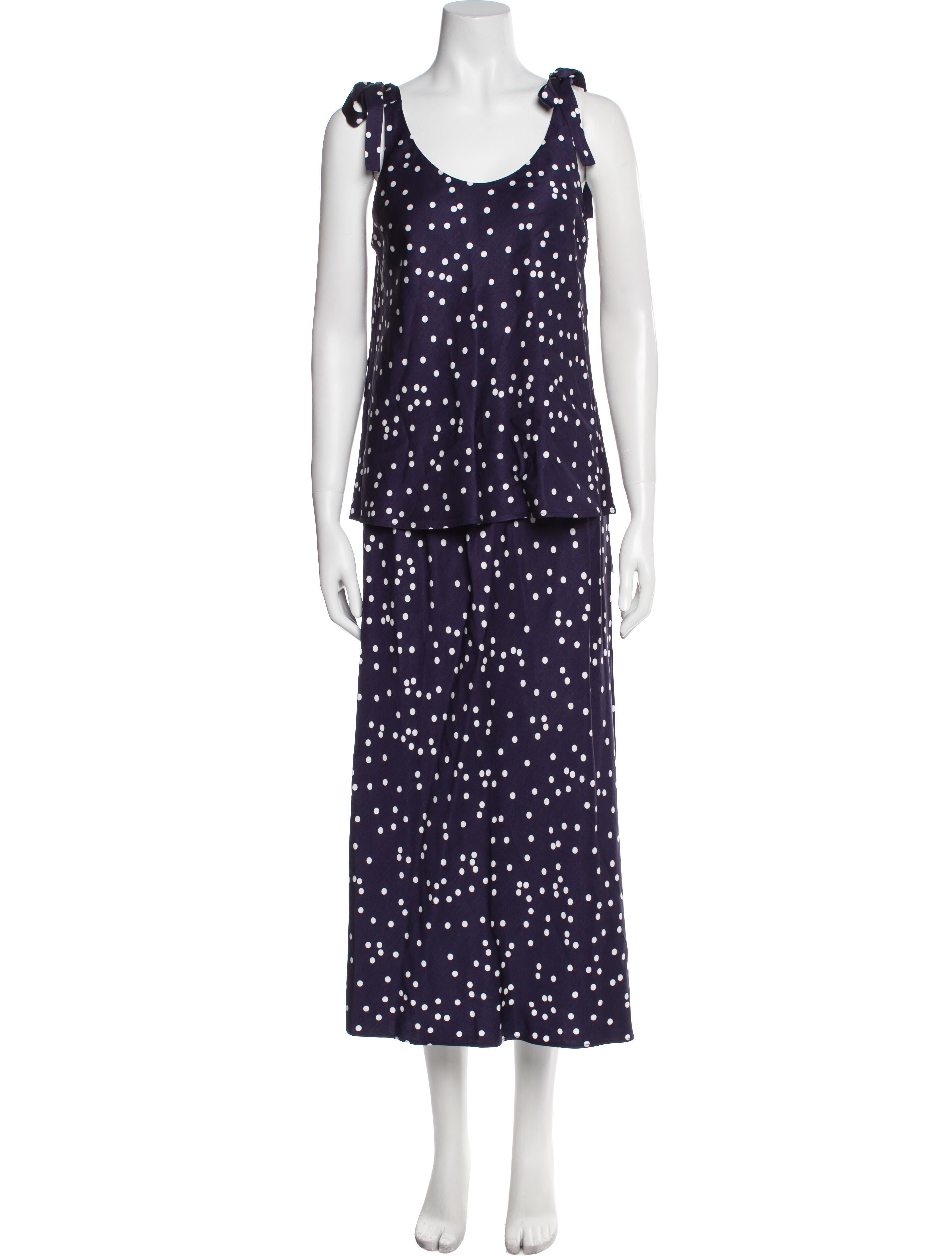 Zimmermann Polka Dot Print Skirt Set