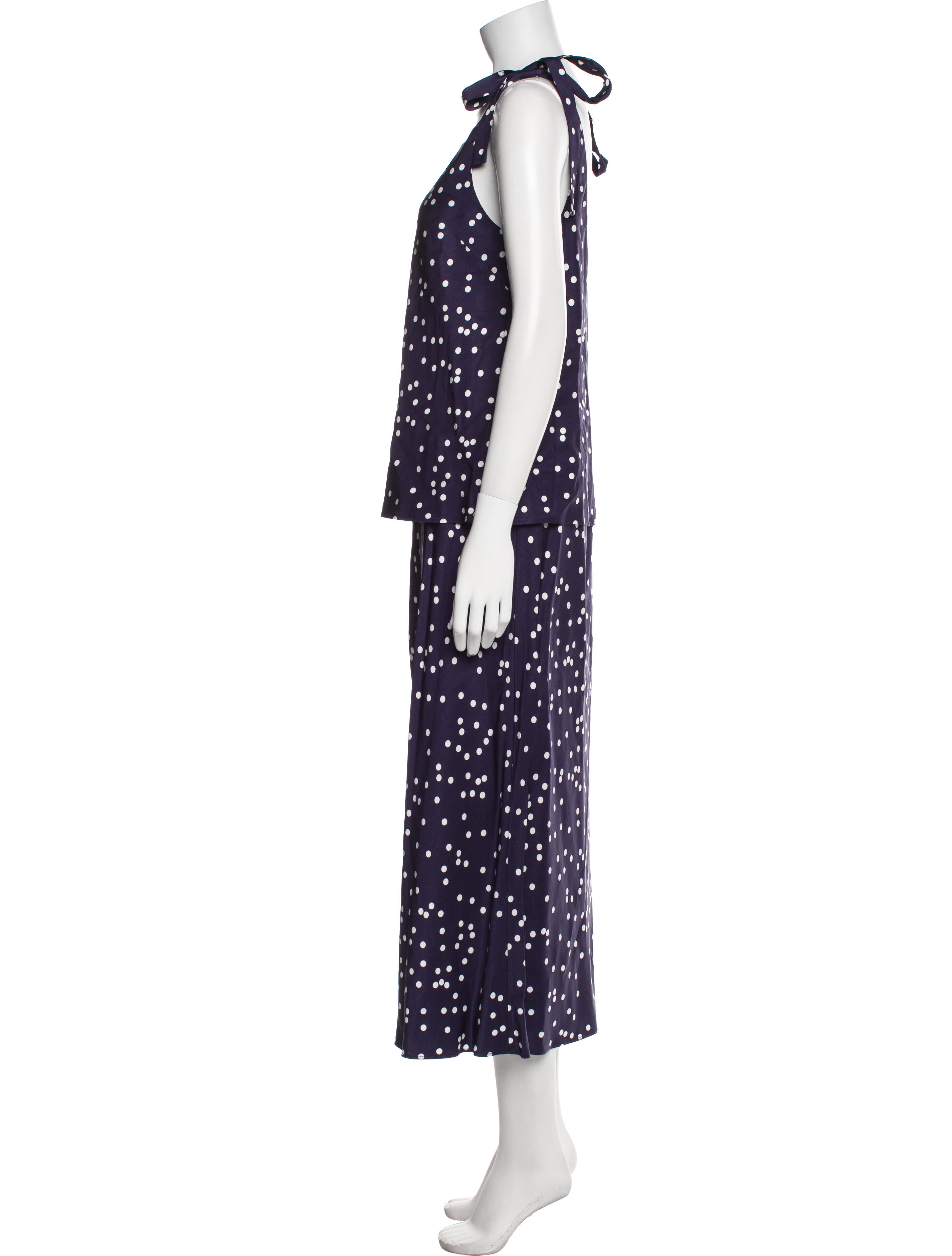 Zimmermann Polka Dot Print Skirt Set