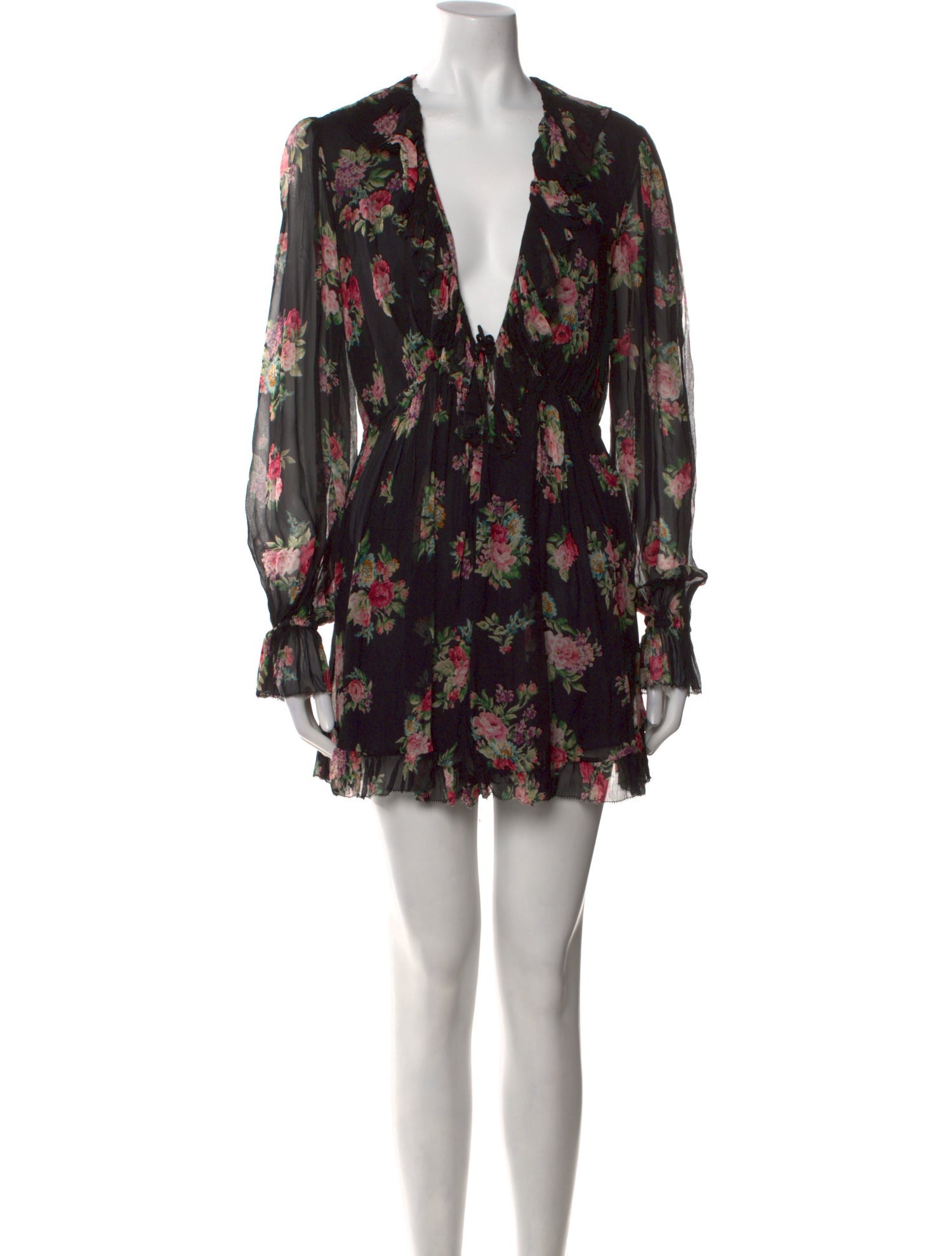 Zimmermann Silk Floral Print Romper