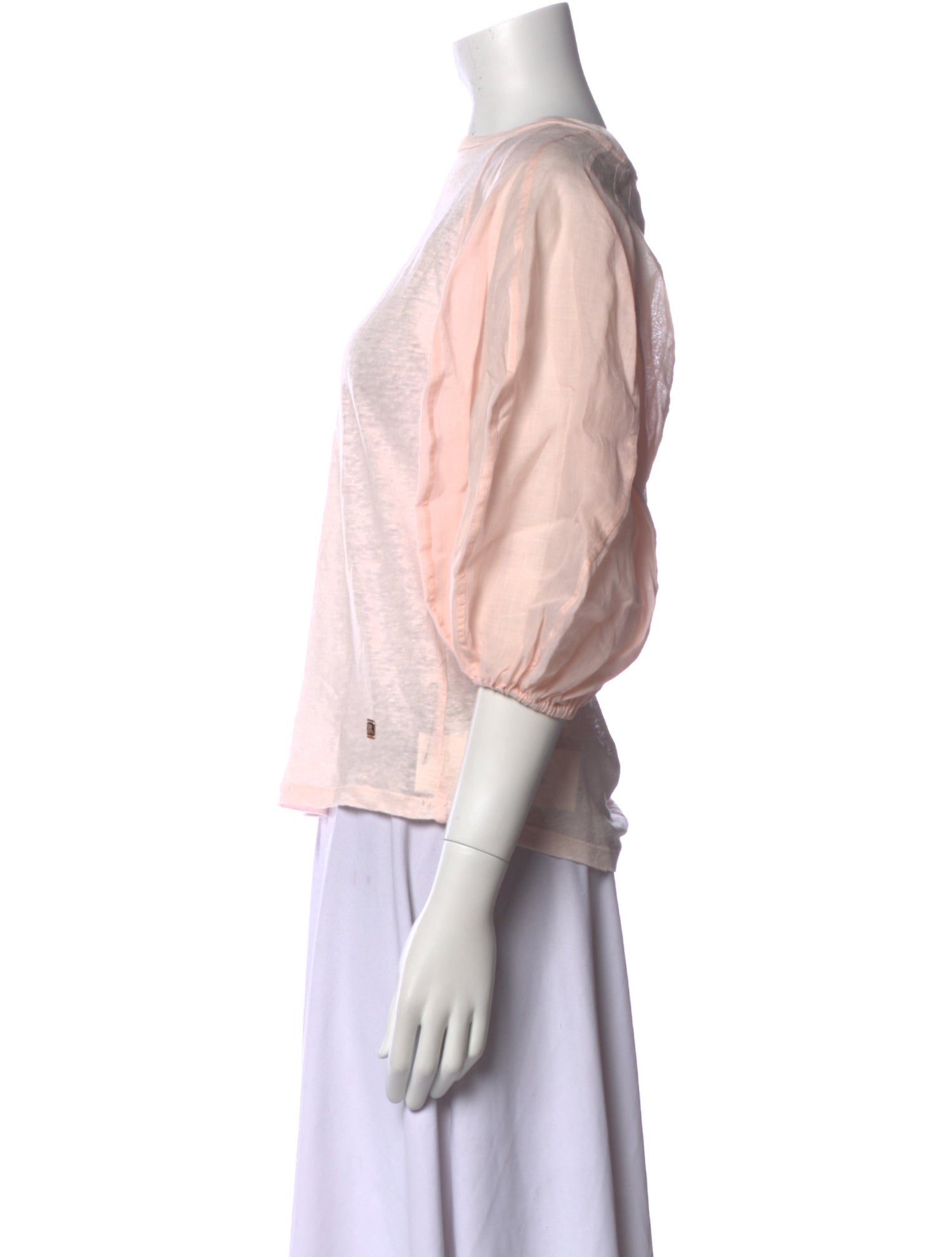 Zimmermann Linen Bateau Neckline Crop Top