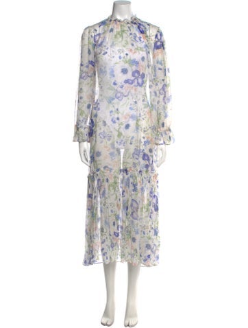 Zimmermann Dresses Floral Print Long Dress M