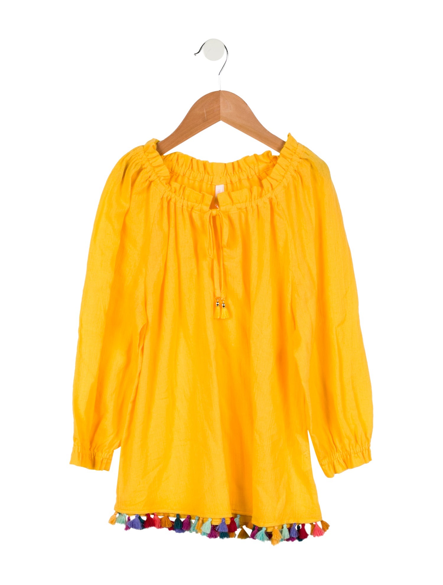 Zimmermann Girls' Tassel Accent Blouse
