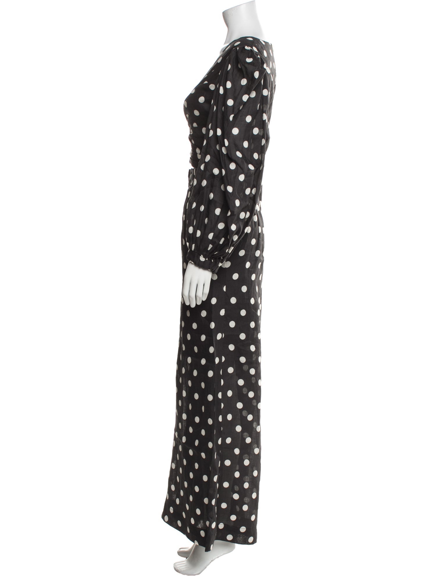 Zimmermann Linen Polka Dot Print Pant Set