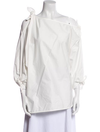 Zimmermann One-Shoulder Long Sleeve Tunic