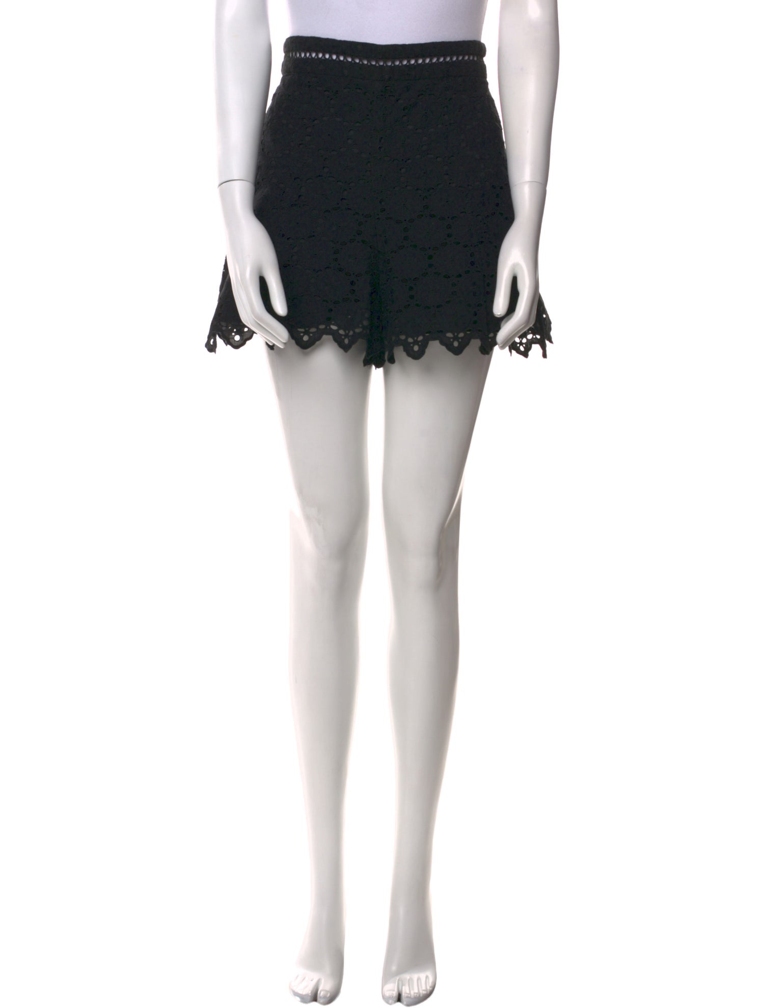 Zimmermann Lace Pattern Mini Shorts