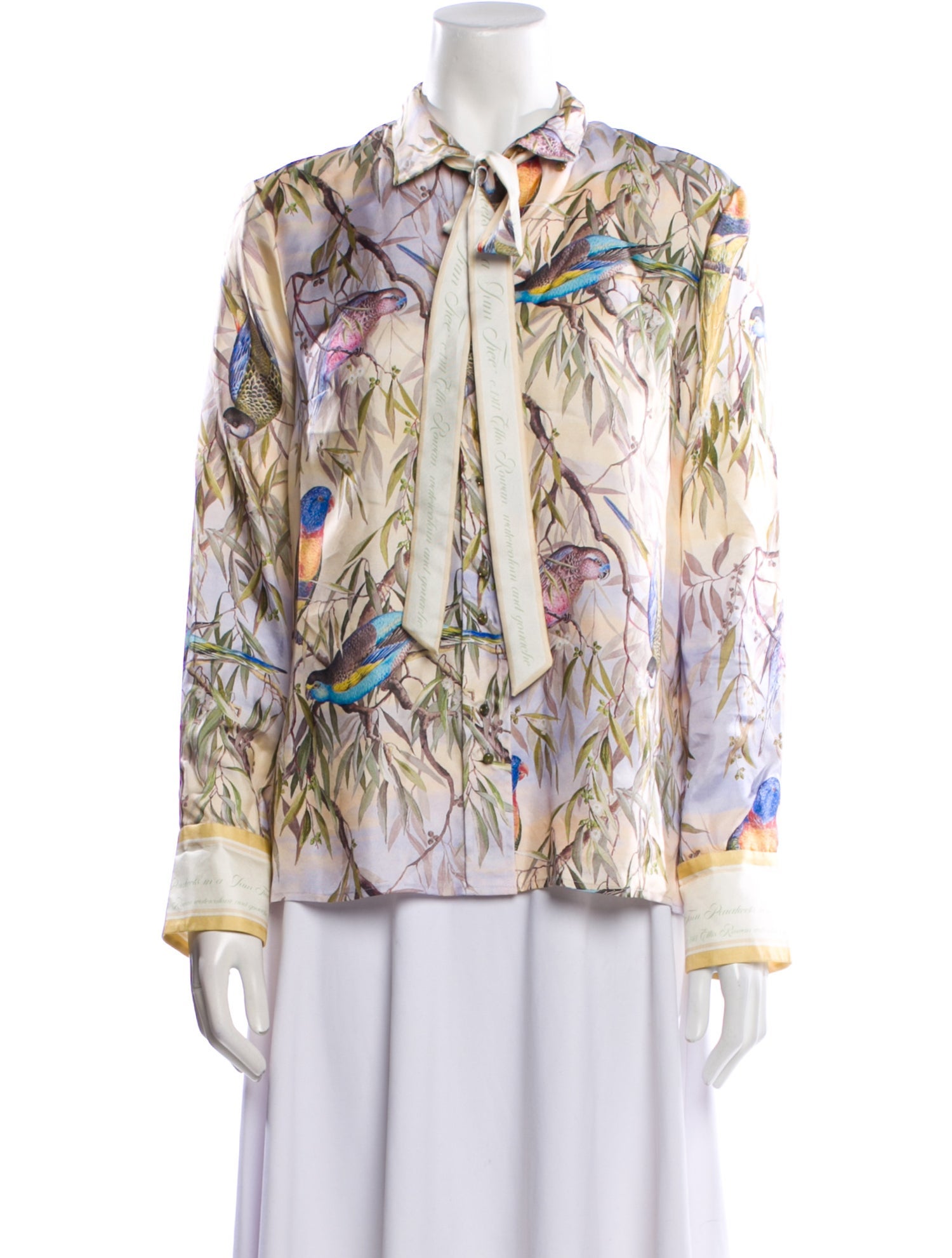 Zimmermann Silk Printed Button-Up Top