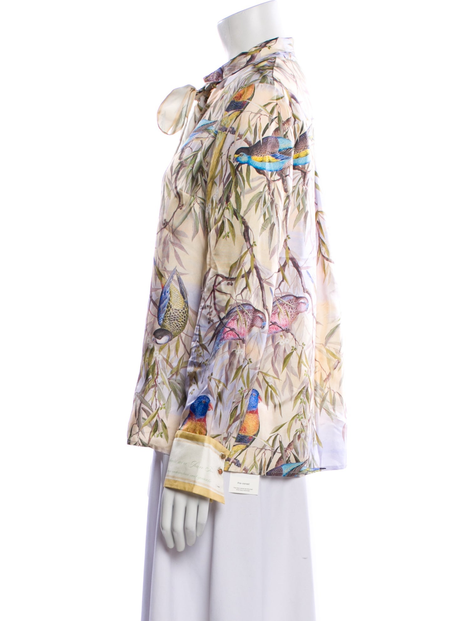 Zimmermann Silk Printed Button-Up Top