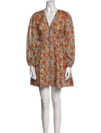 Zimmermann Floral Print Mini Dress