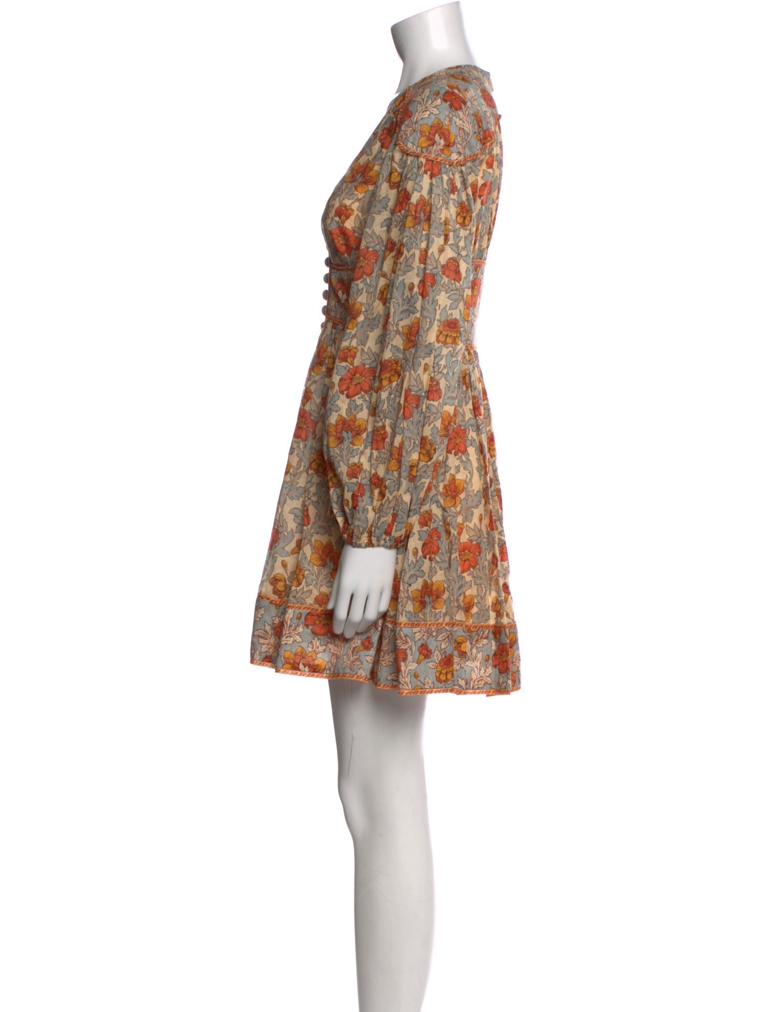 Zimmermann Floral Print Mini Dress