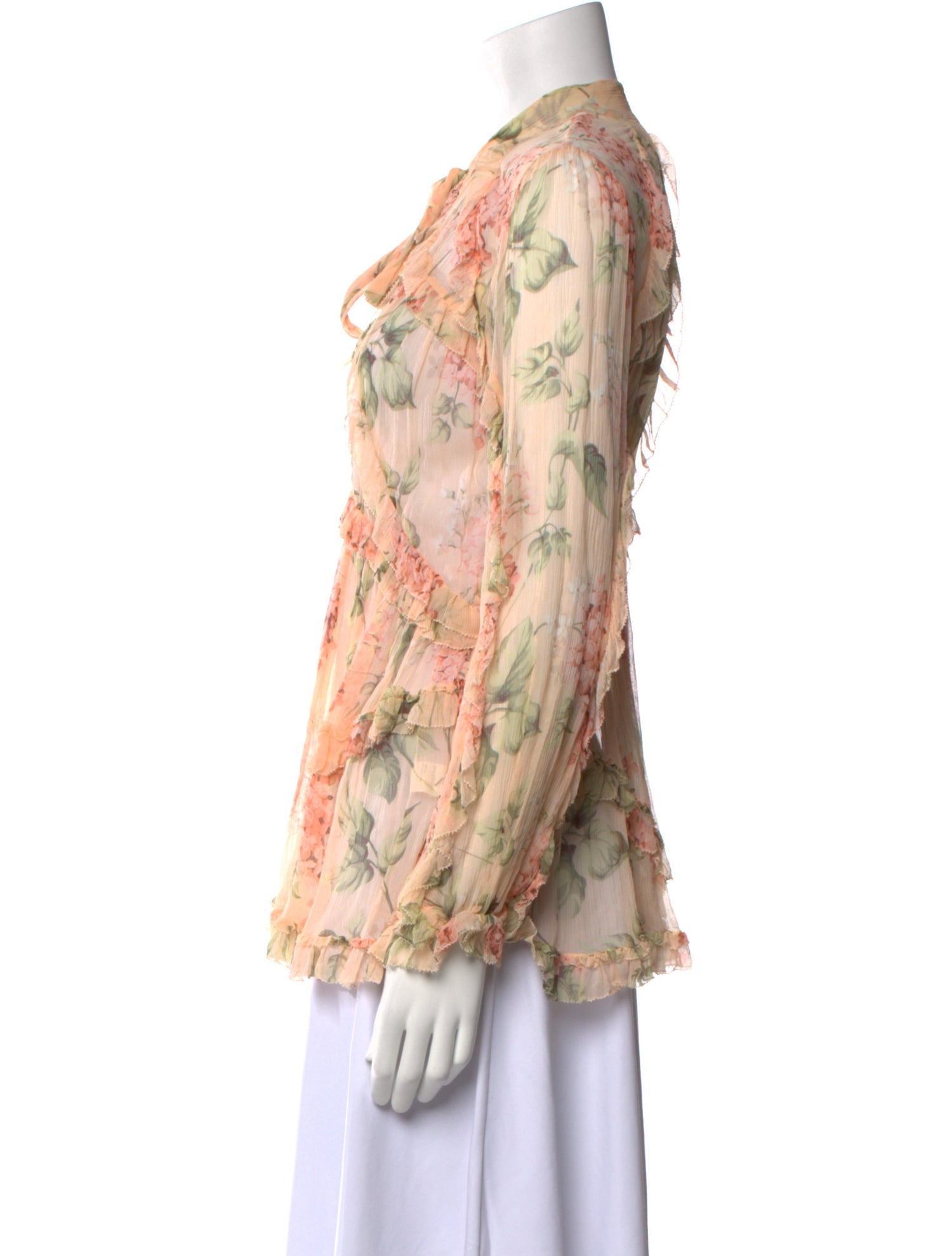 Zimmermann Silk Floral Print Blouse